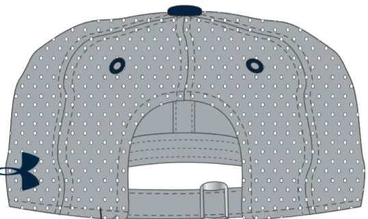 UA Gray Resistor Perforated Unstructured Baseball Cap