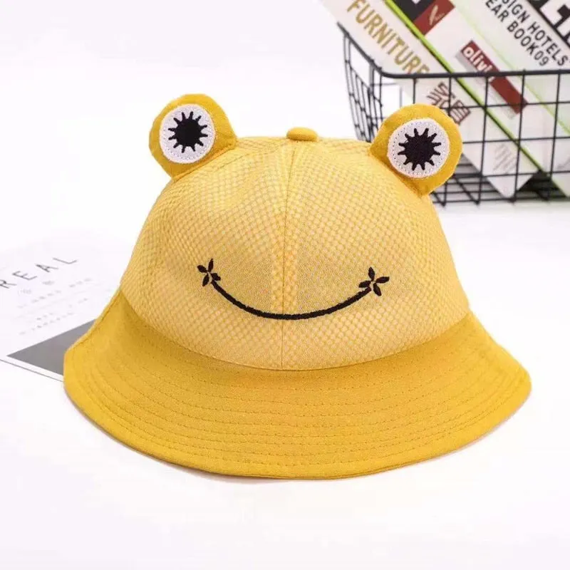 Unisex Hiking Fishing Frog Design Bucket Hat