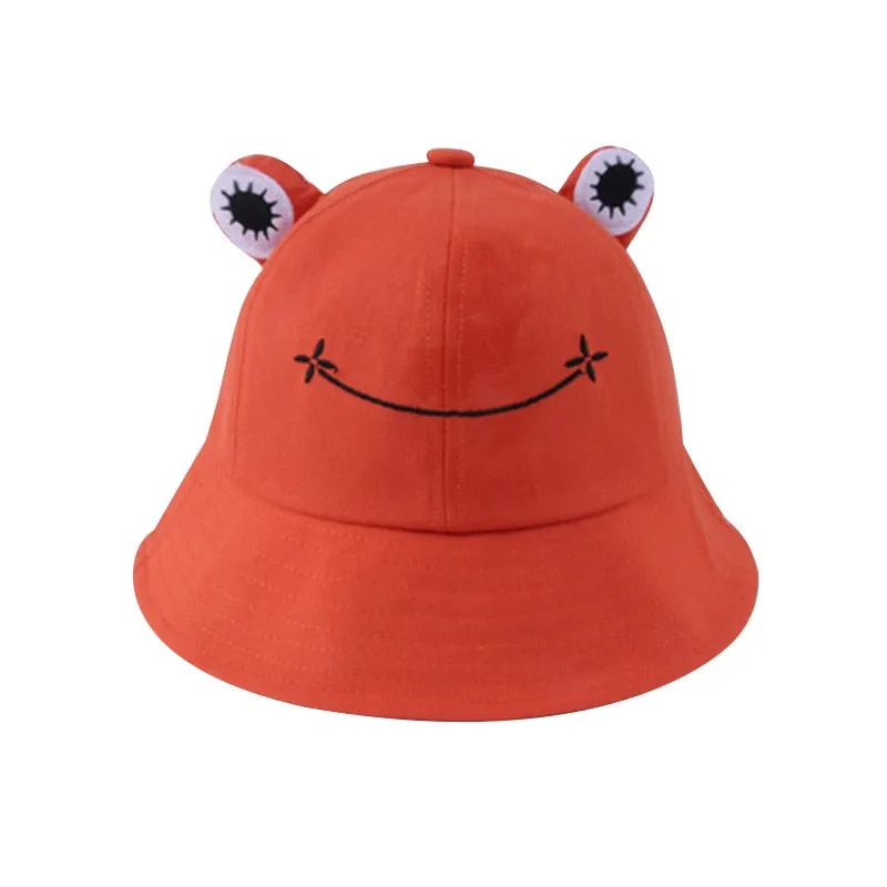 Unisex Hiking Fishing Frog Design Bucket Hat