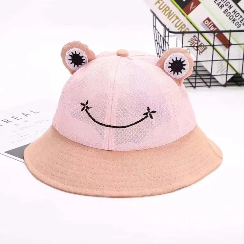 Unisex Hiking Fishing Frog Design Bucket Hat