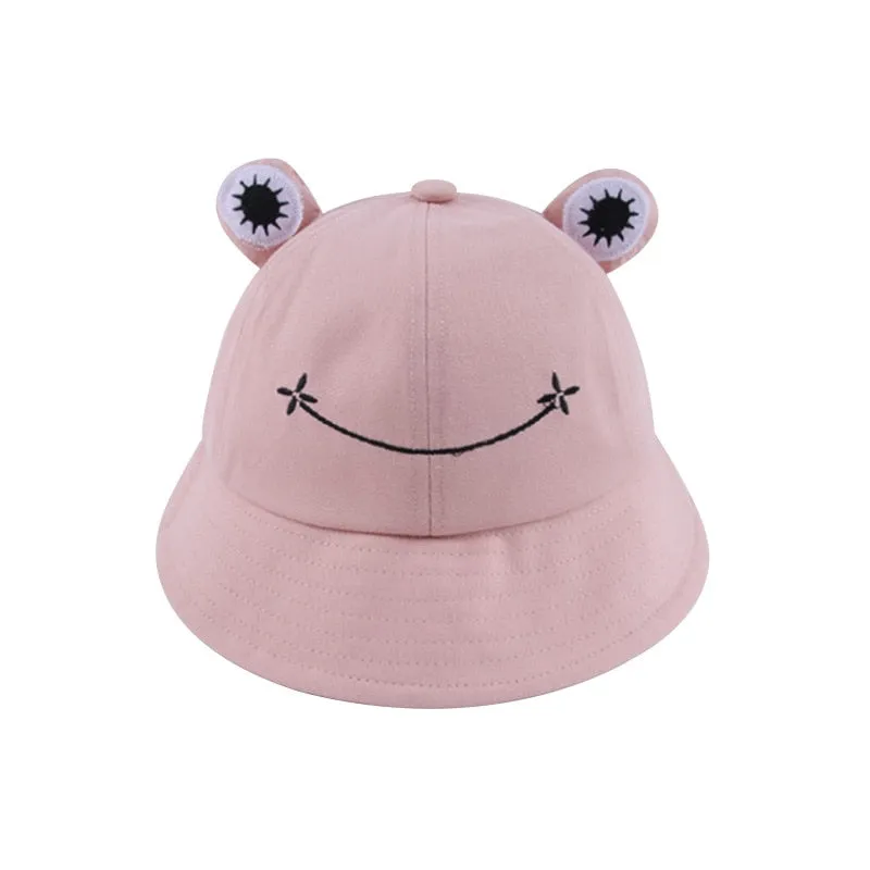 Unisex Hiking Fishing Frog Design Bucket Hat