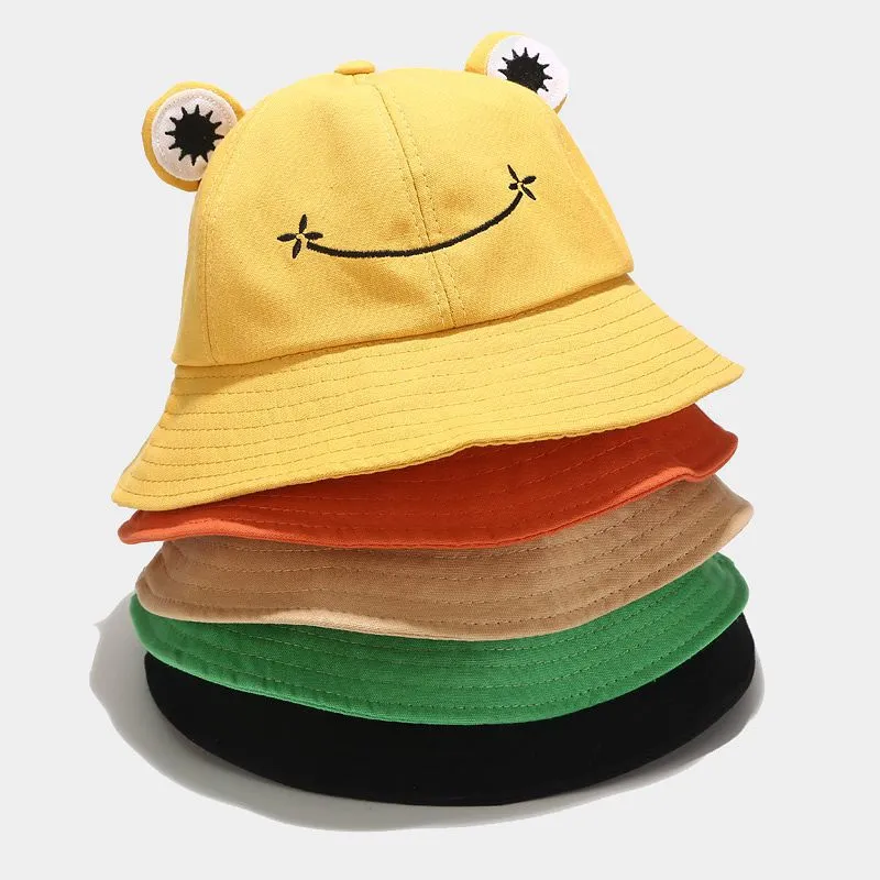 Unisex Hiking Fishing Frog Design Bucket Hat