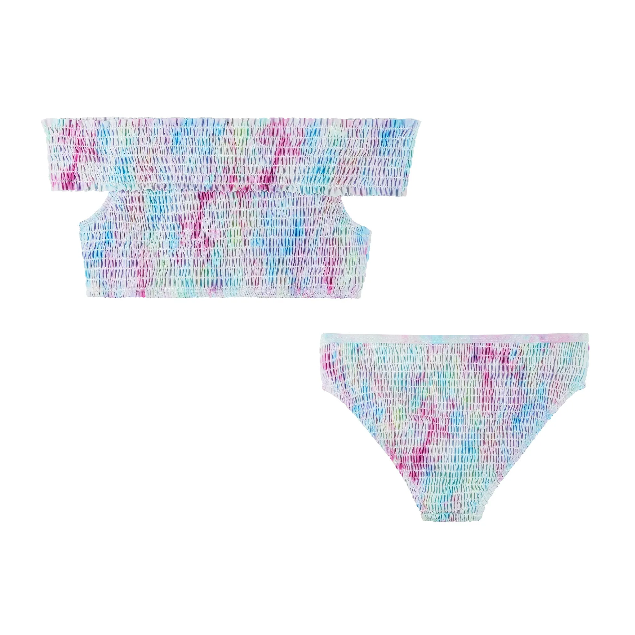 UPF 50  Tween Tie Dye Cold Shoulder Bikini (7-16 Years) | Purple