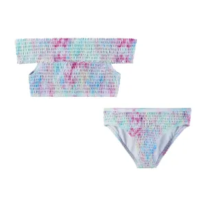 UPF 50  Tween Tie Dye Cold Shoulder Bikini (7-16 Years) | Purple