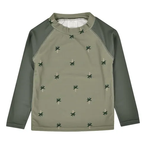 UV Protective Rash Guard - Palm Trees