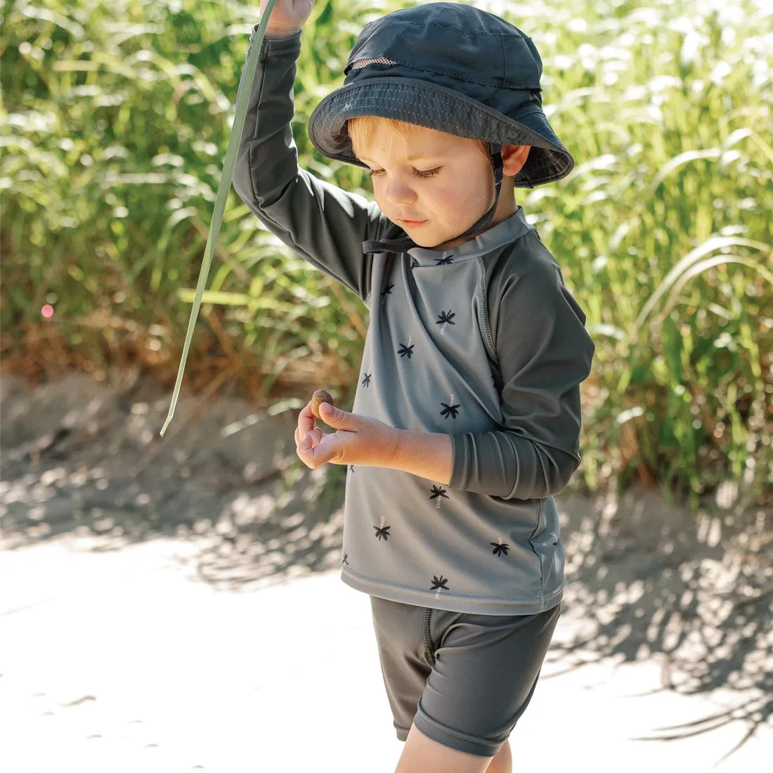 UV Protective Rash Guard - Palm Trees