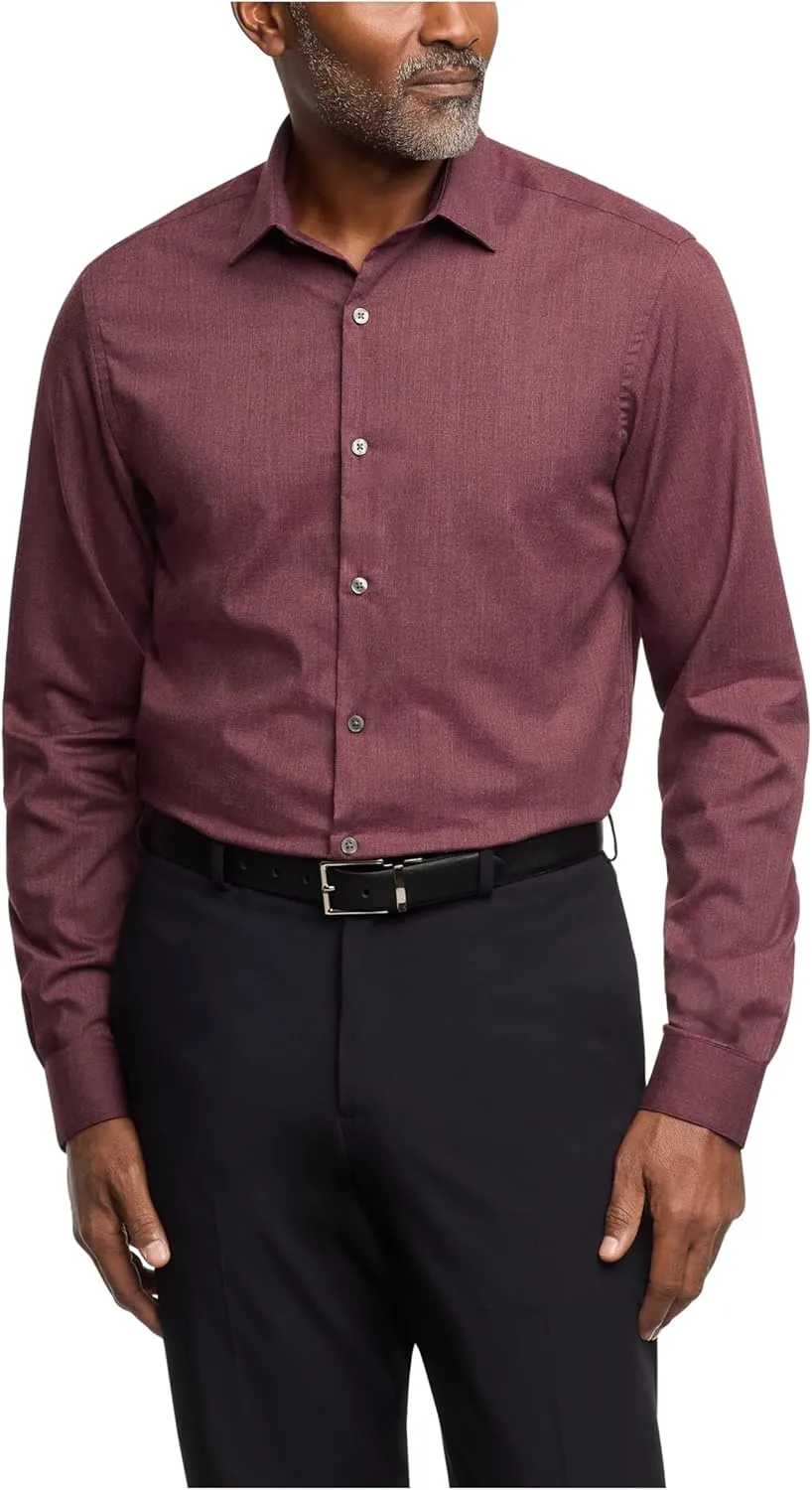 Van Heusen Men's Dress Shirt Slim Fit Comfort Performance Stretch
