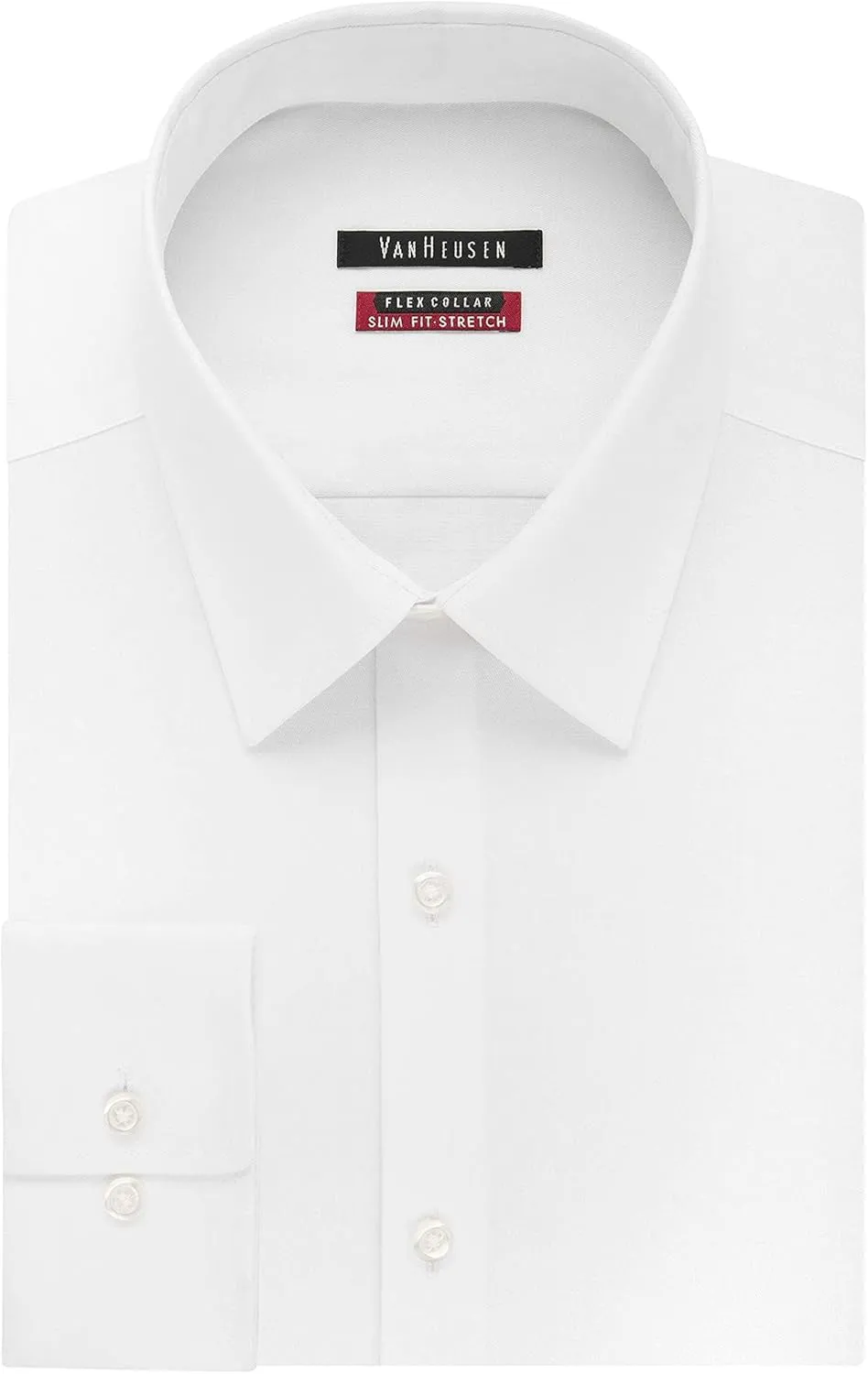 Van Heusen Men's Dress Shirt Slim Fit Flex Collar Stretch Solid