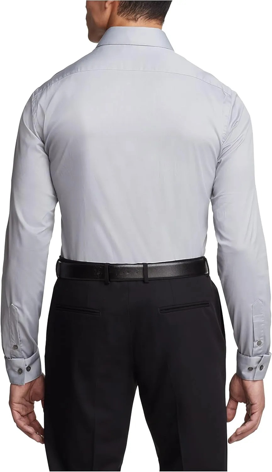 Van Heusen Men's Dress Shirt Slim Fit Flex Collar Stretch Solid