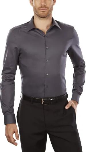 Van Heusen Men's Dress Shirt Slim Fit Flex Collar Stretch Solid