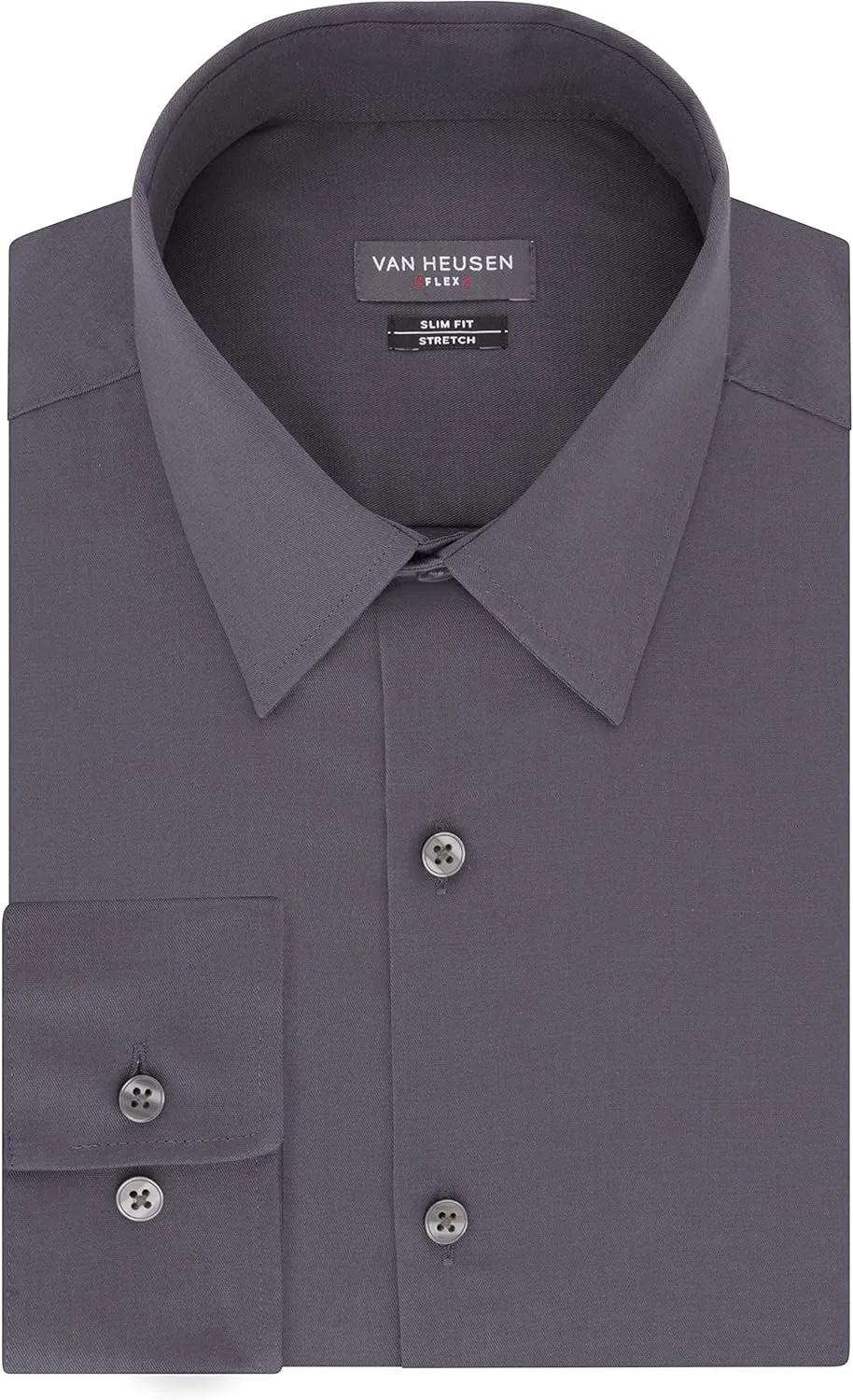 Van Heusen Men's Dress Shirt Slim Fit Flex Collar Stretch Solid