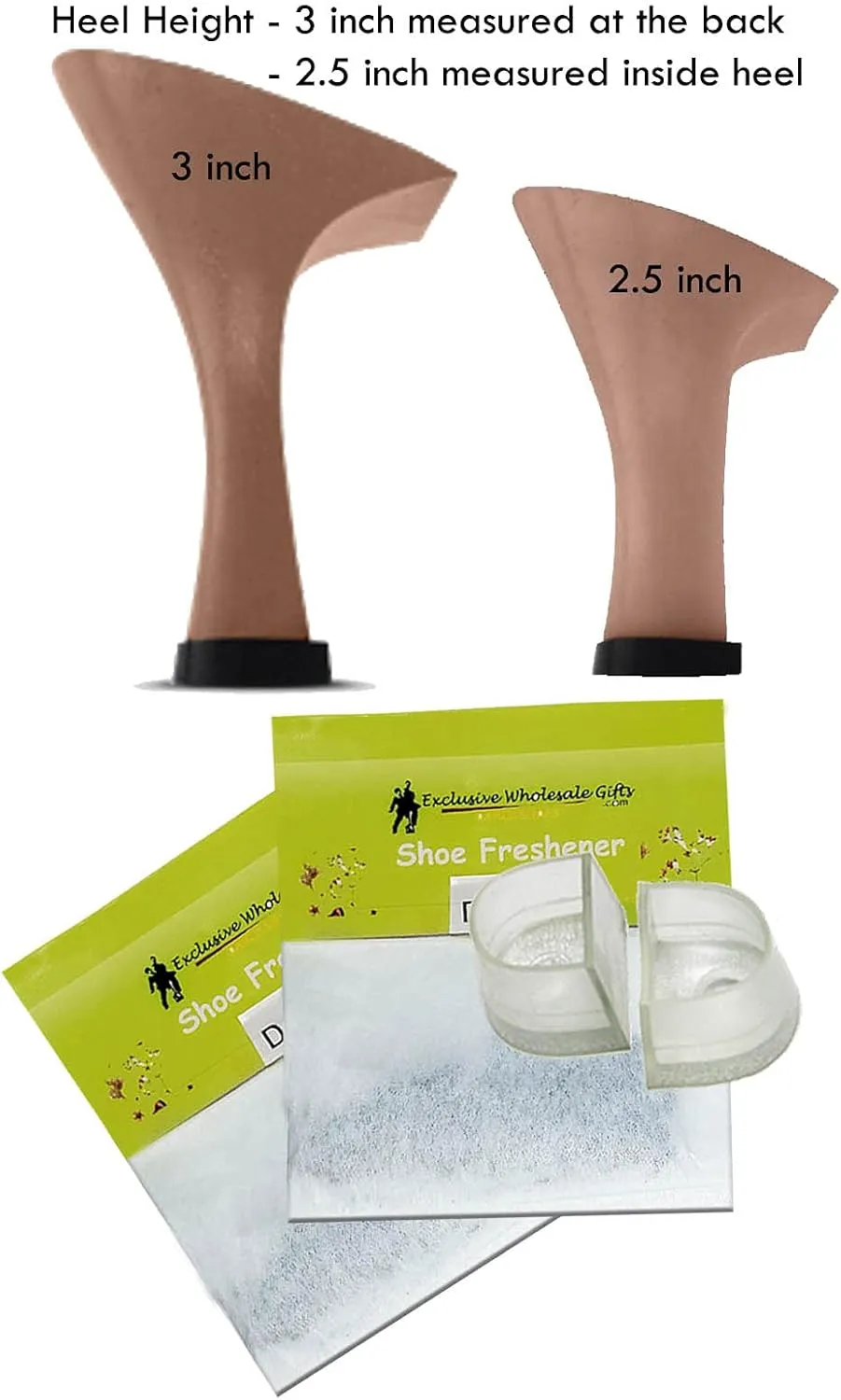 Very Fine Dance Shoes Salsa Ballroom Tango Latin Dance Shoes S9206 Bundle with Dance Shoe Heel Protectors 3" Heel