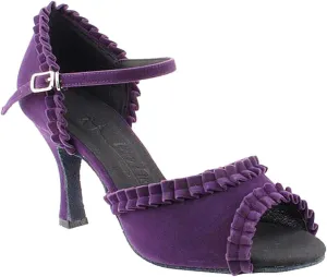 Very Fine Women's Ballroom Dance Shoes Tango Wedding Salsa Dance Shoes Purple Velvet Sera7001EB Comfortable Dance Shoes 3" Heel 9 M US [Bundle of 5]
