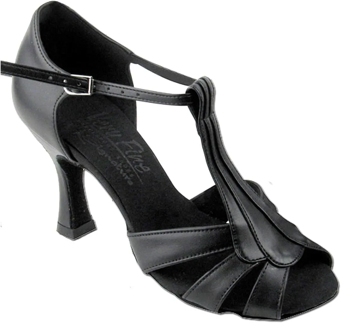 Very Fine Women's Ballroom Dance Shoes Tango Wedding Salsa Shoes S2806EB Comfortable Dance Shoes 3" [Bundle of 5]