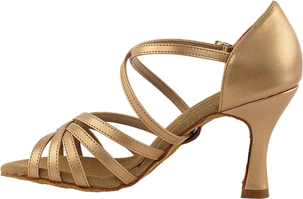 Very Fine Women's Ballroom Dance Shoes Tango Wedding Salsa Shoes S9216EB Comfortable Dance Shoes 3" [Bundle of 5]