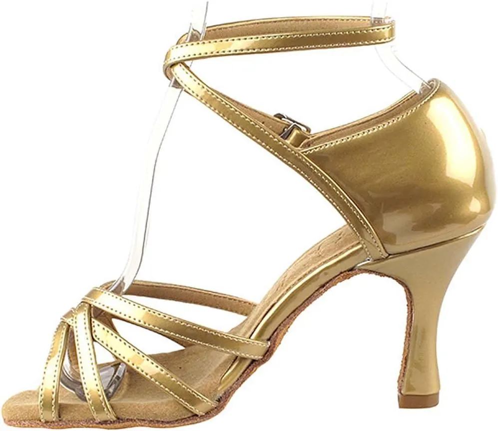 Very Fine Women's Ballroom Dance Shoes Tango Wedding Salsa Shoes Sera1606EB Comfortable Dance Shoes 2.5"[Bundle of 5]