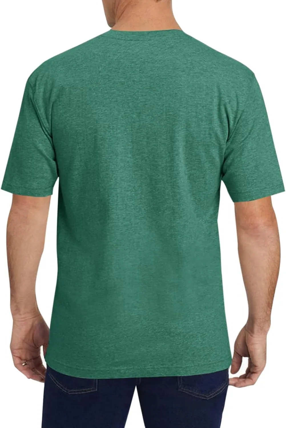 Wihion Mens Short Sleeve Pocket T-Shirts Casual Summer Cotton V Neck Tee Tops