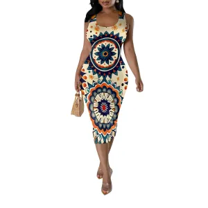 Women Sexy Bodycon Tank Top Dress Summer Pencil Sleeveless Basic Midi Dresses Party Club Beach Sundresses XS-3XL