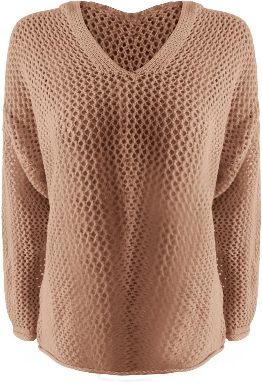 Womens Crochet Hoodie Sweater Top Loose Hooded Long Sleeve Shirt Spring Summer Beach Cover Up Hollow Knit Bathing Suit