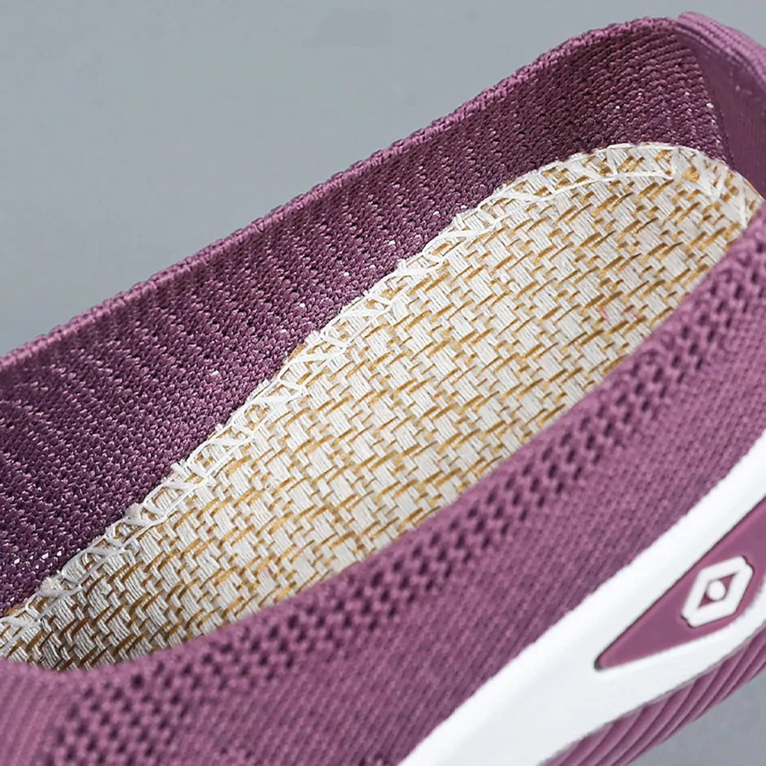 Womens Orthopedic Loafers Comfortable Slip On Knitted Sneakers with Arch Support for Walking Running Hiking Diabetic 2025