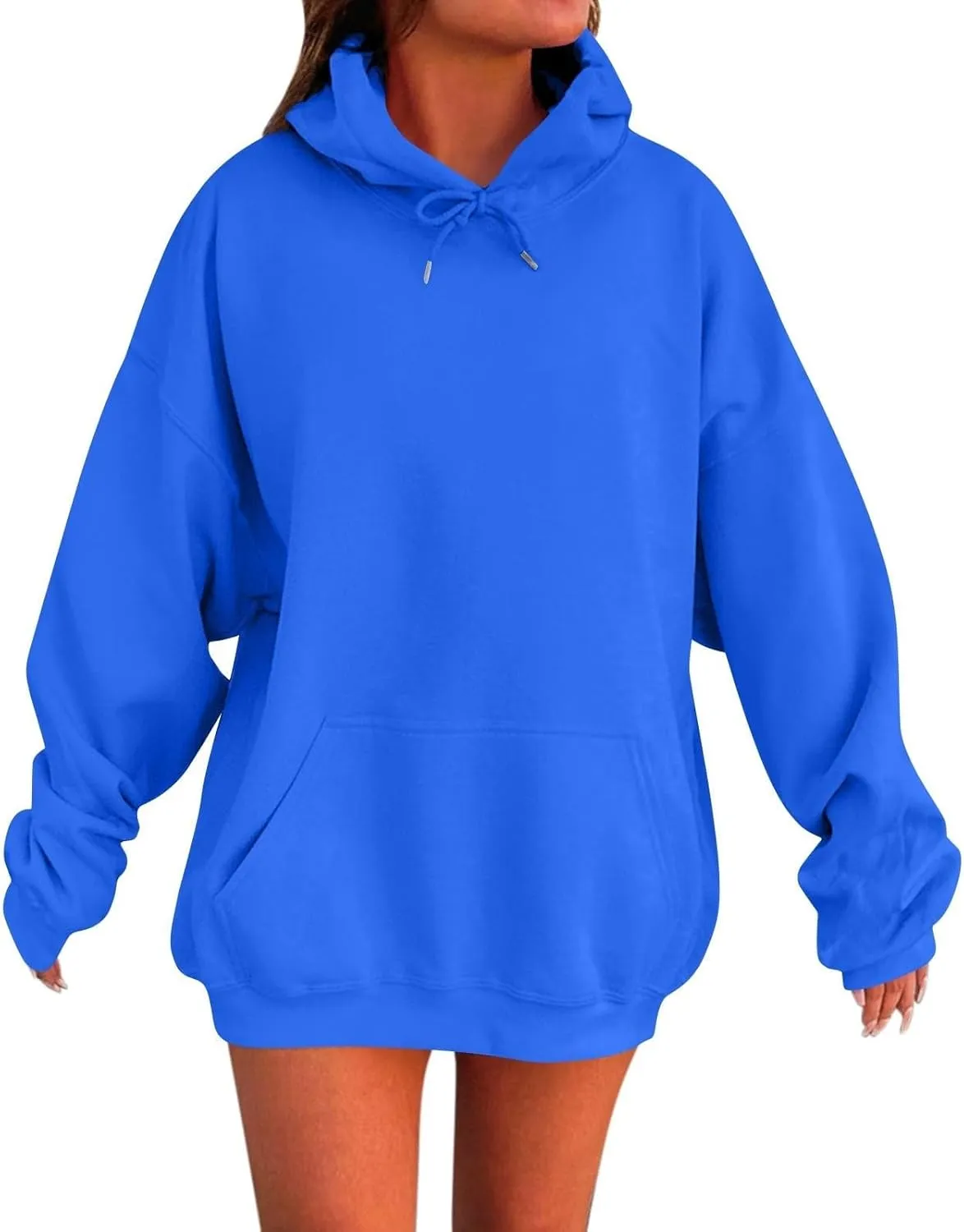 Womens Oversized Hoodies Drop Shoulder Cute Sweatshirts 2024 Fashion Pullover Tops Plus Size Trendy Preppy Outfits