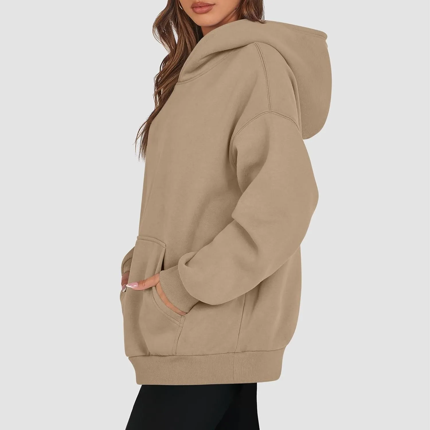Womens Oversized Hoodies Fleece Sweatshirts Long Sleeve Sweaters Pullover Winter Fall Outfits Fashion Y2k Clothes