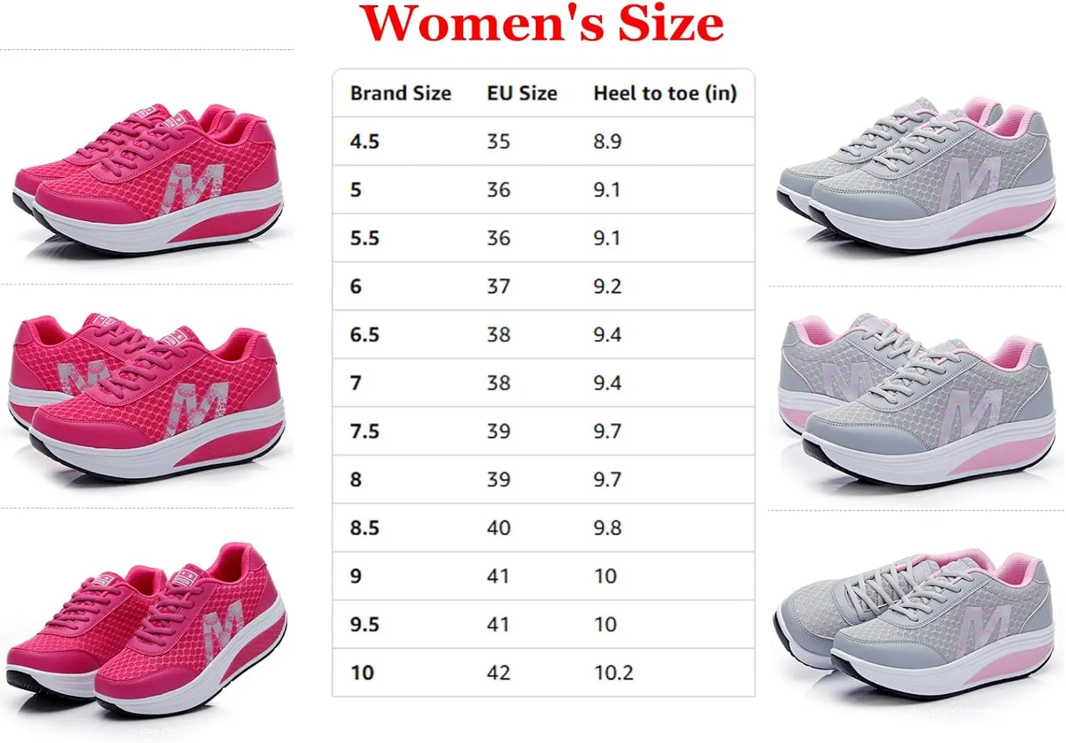 Women's Platform Orthopedic Walking Sneakers Knitted Breathable Lace Up Walking Shoes Stylish Standing All Day Rocker Bottom