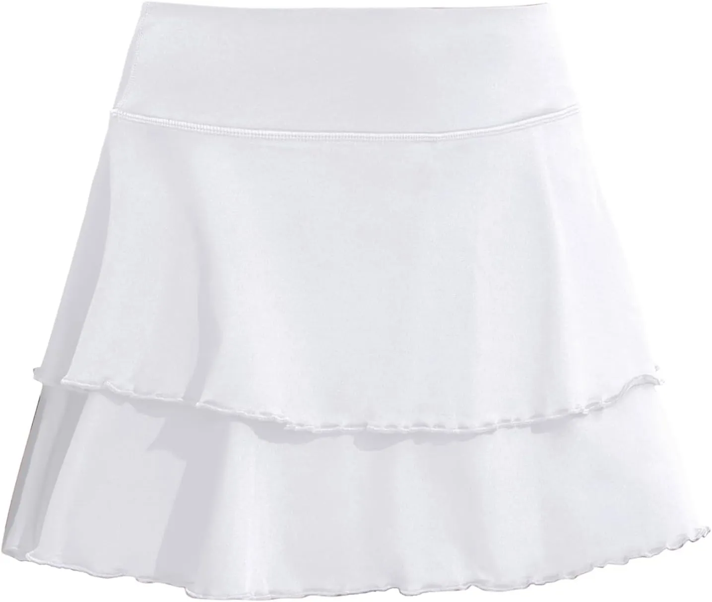 Workout Skorts for Women Lightweight High Waist Stretchy Running Shorts Skirt with Built in Shorts for Sports
