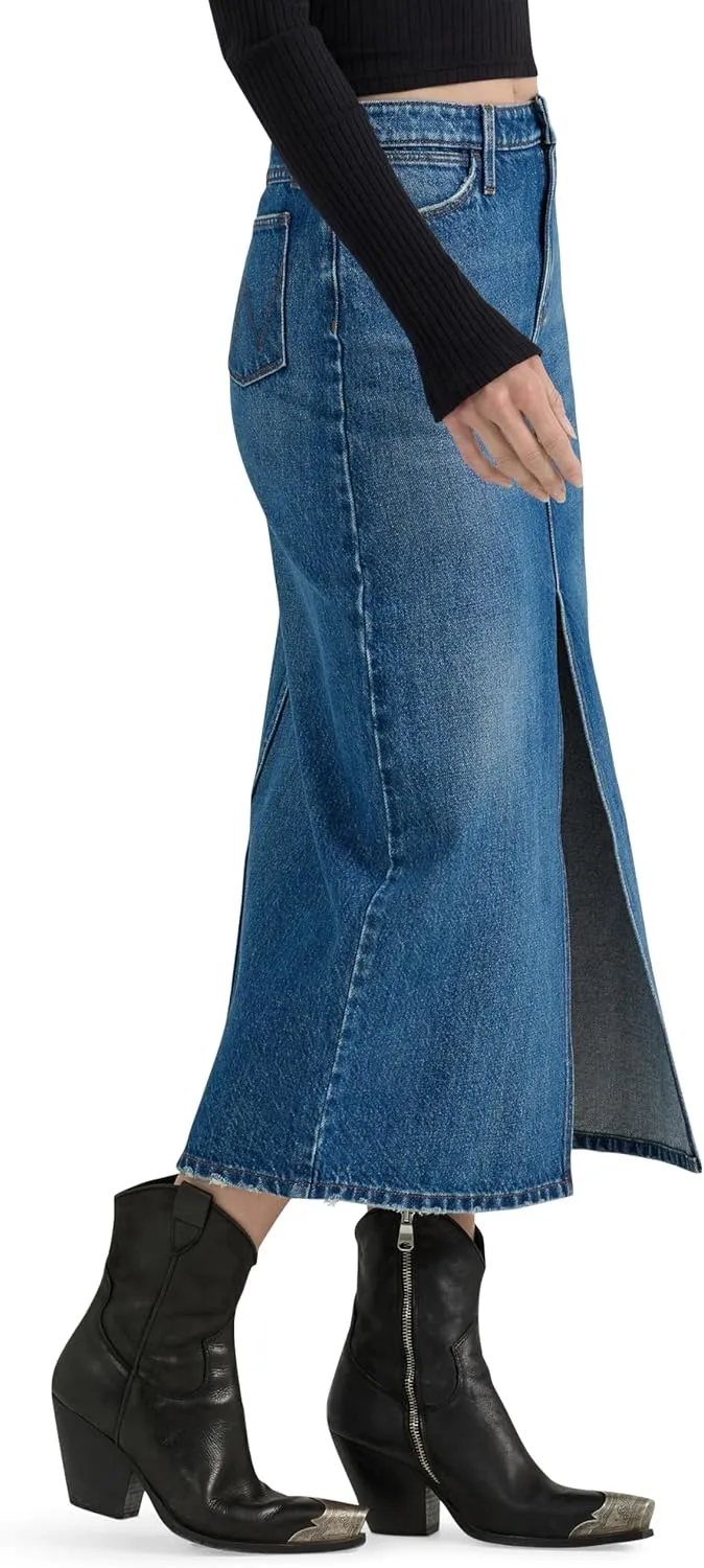 Wrangler Women's Denim Maxi Skirt
