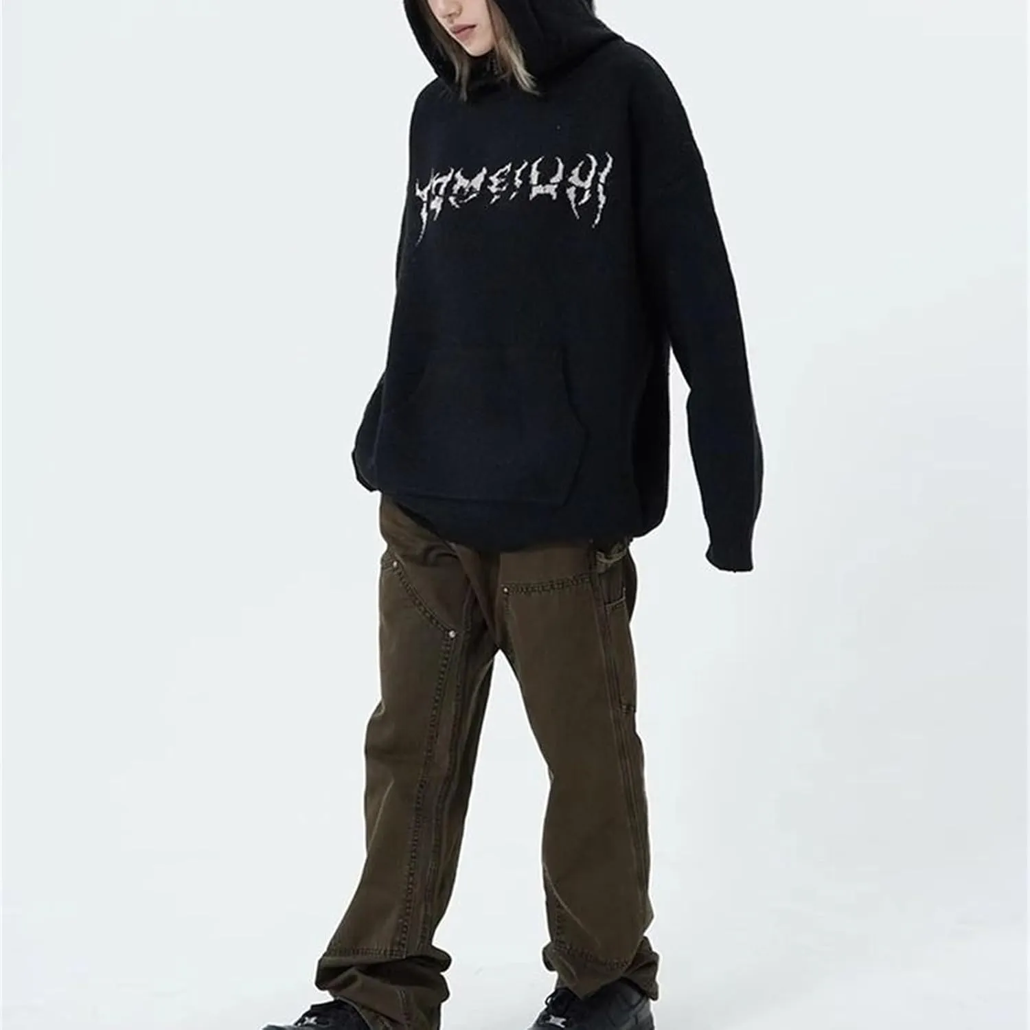 Y2K Unisex Sweater - Hoodies for Men - Goth Hoodies for Women - Aesthetic Clothes Oversized Graphic Sweater