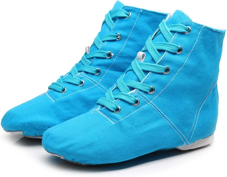 YKXLM Women's Breathable Canvas Jazz Dance Shoes Lady Latin Tango Ballroom Dance Shoes,Model TJGBFBJS