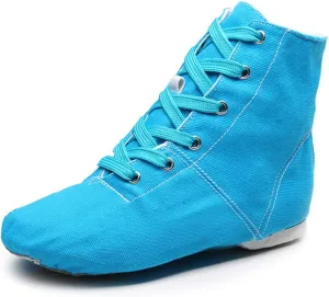 YKXLM Women's Breathable Canvas Jazz Dance Shoes Lady Latin Tango Ballroom Dance Shoes,Model TJGBFBJS