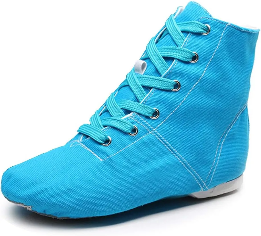 YKXLM Women's Breathable Canvas Jazz Dance Shoes Lady Latin Tango Ballroom Dance Shoes,Model TJGBFBJS