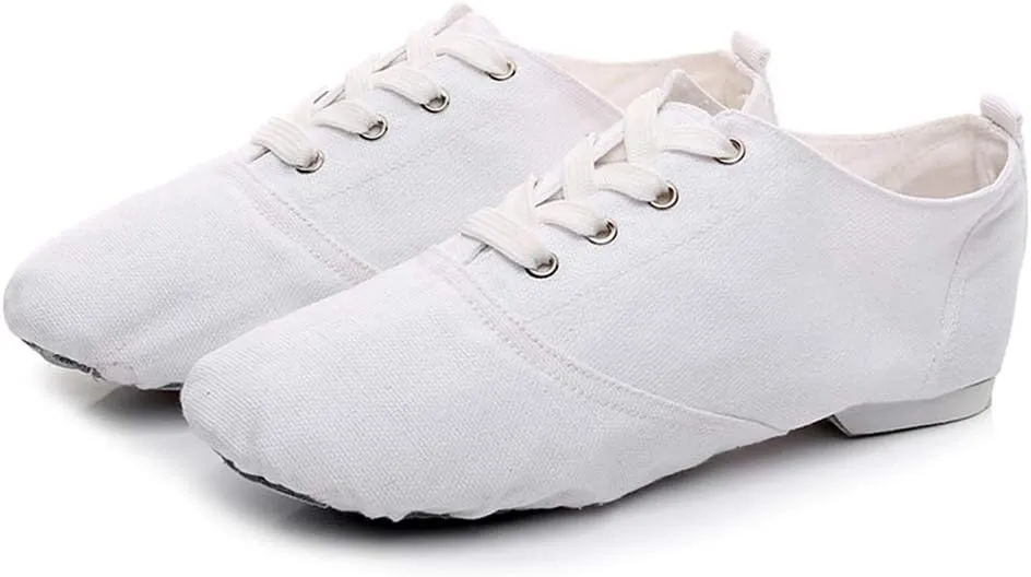 YKXLM Women's Breathable Canvas Jazz Dance Shoes Lady Latin Yoga Ballroom Dance Shoes,Model TJDBFBJS
