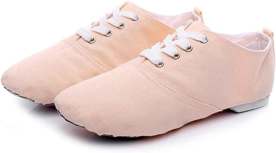 YKXLM Women's Breathable Canvas Jazz Dance Shoes Lady Latin Yoga Ballroom Dance Shoes,Model TJDBFBJS