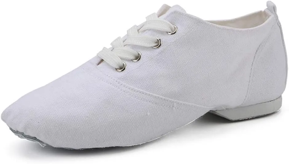 YKXLM Women's Breathable Canvas Jazz Dance Shoes Lady Latin Yoga Ballroom Dance Shoes,Model TJDBFBJS