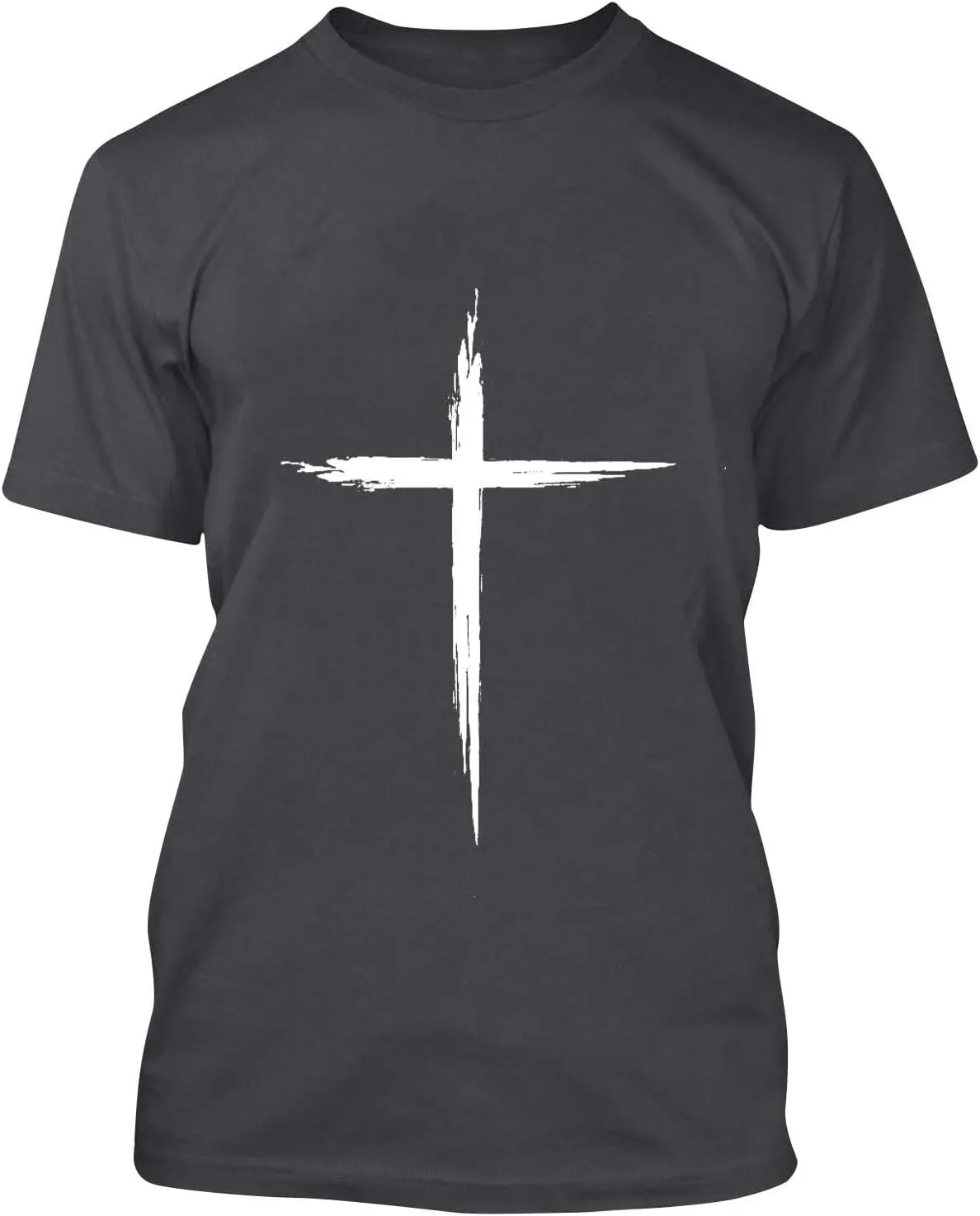 Zeiyignr Mens Novelty T-Shirts Jesus Cross Faith Casual Crewneck Short Sleeve Shirt Christian Shirts for Men Workout Tees