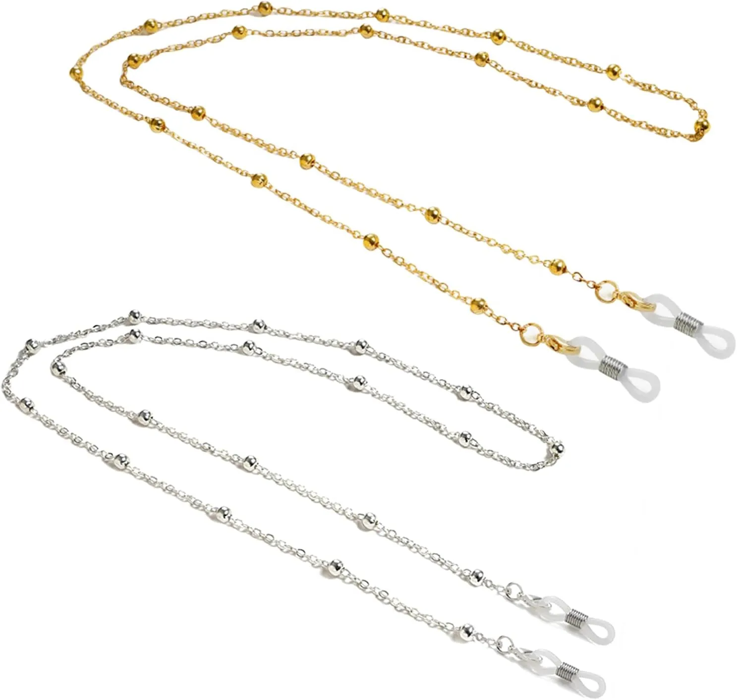 ZOORON Eyeglass Chains for Women, Premium Beaded Eyeglass Necklace Chain Cord, Eye Glasses String Holder